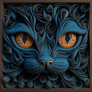 3D model Ojos Azules cat (STL)